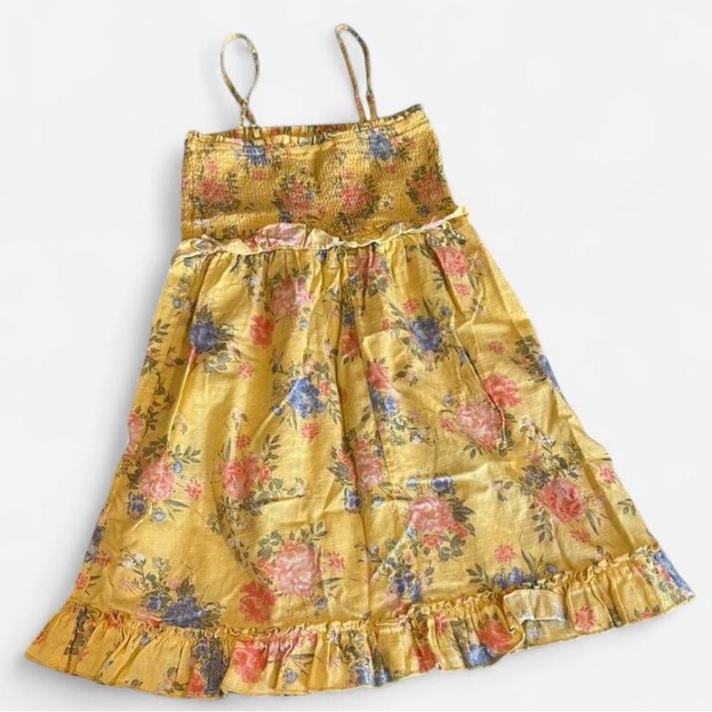 Yellow Floral Summer Dress